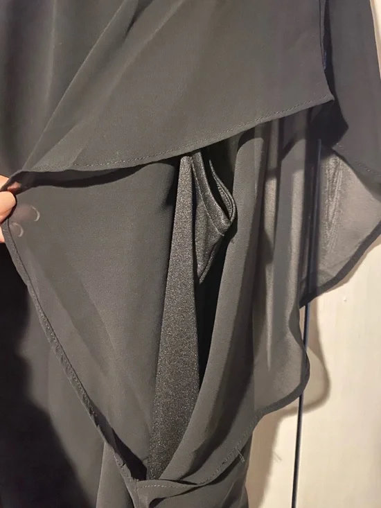 Style & Co. Black Sheer Batwing Blouse - Picture 4 of 4